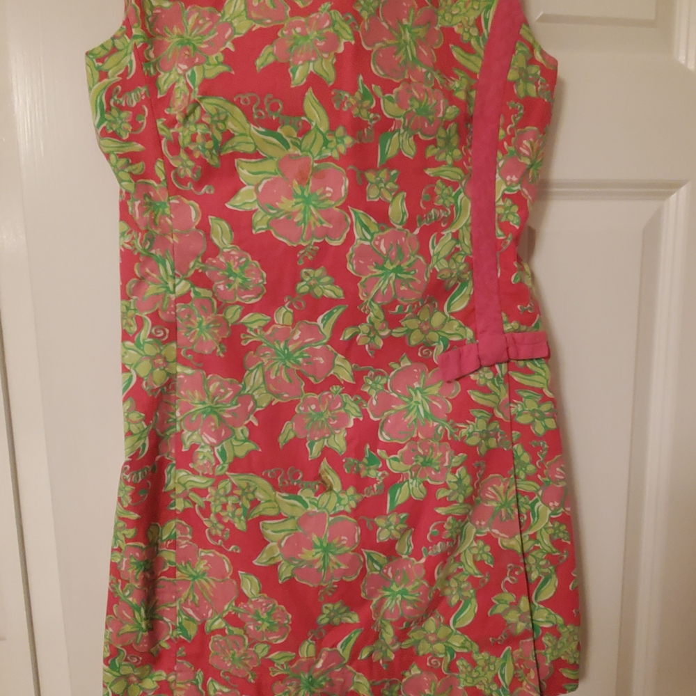 Lilly Pulitzer Pink and Green Mini Dress